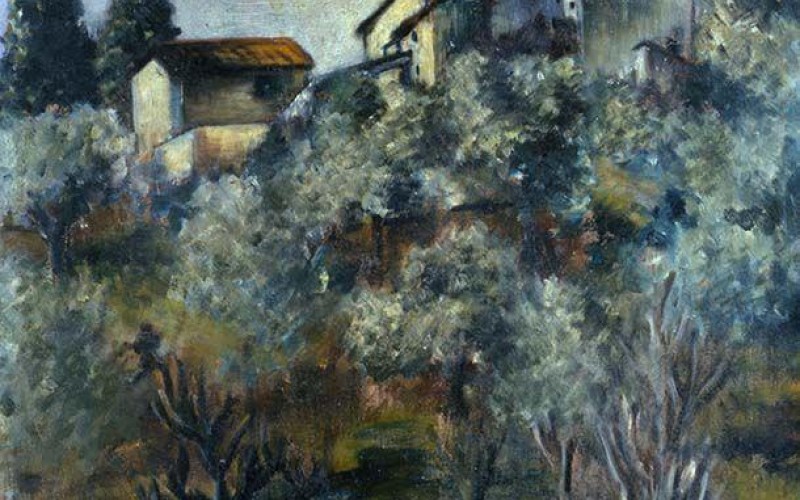 Ottone Rosai Paesaggio, 1922, olio su tela, cm 100 x 135, Fondazione Cariplo 